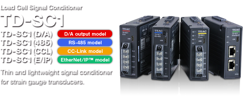Load Cell Signal Conditioner TD-SC1 TD-SC1(D/A) D/A output model TD-SC1(485) RS-485 model