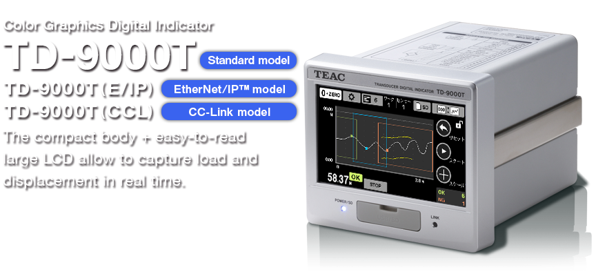 Digital Indicator TD-700T Standard model TD-700T (CCL) CC-Link model TD-700T (485) RS-485 model