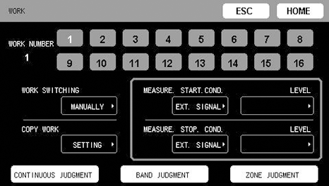 This unit can save 4 sets of settings for connected sensors.