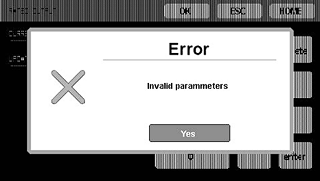 Error display examples English