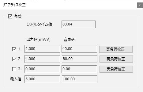 リニアライズ校正