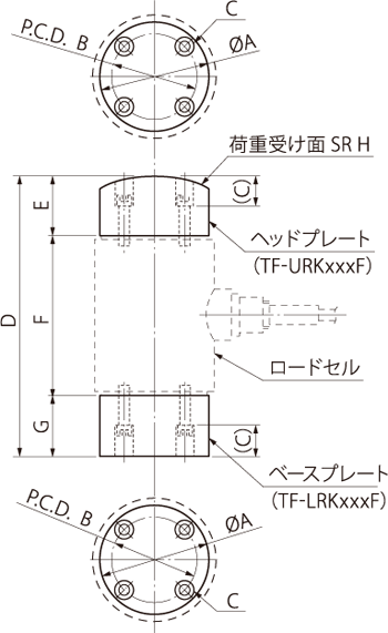 ヘッドプレート TF-UR TC-KR/TC-XR用