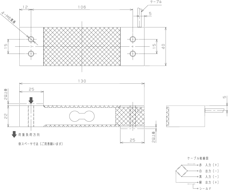 L6D8　外形寸法図
