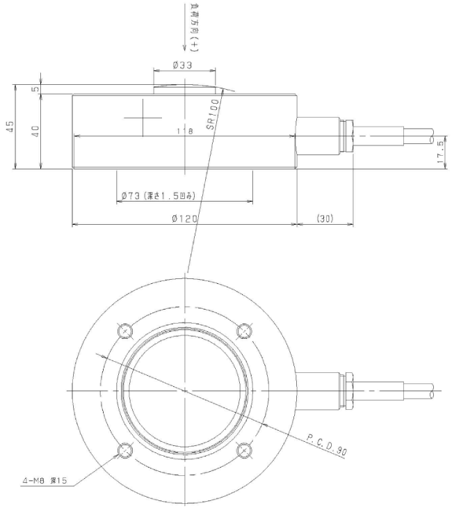 TC-AR(T)☐☐KN-G8　200kN 外形寸法図