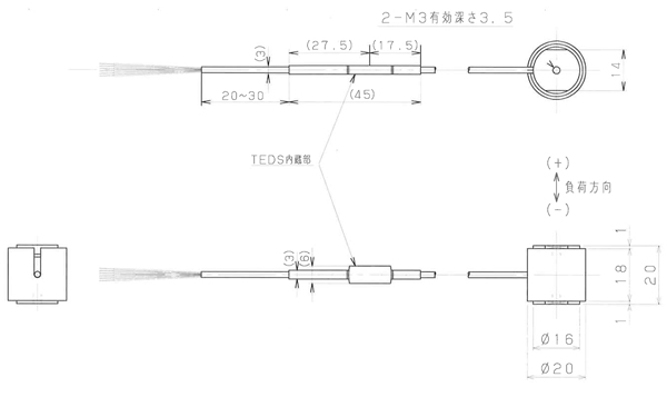 TU-MXR2(T)☐☐N-G　外形寸法図（10N、20N、50N、100N、200N）